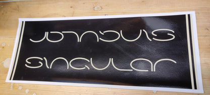 Singular downtube vinyl decals