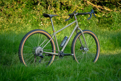 steel gravel bike rear angle 