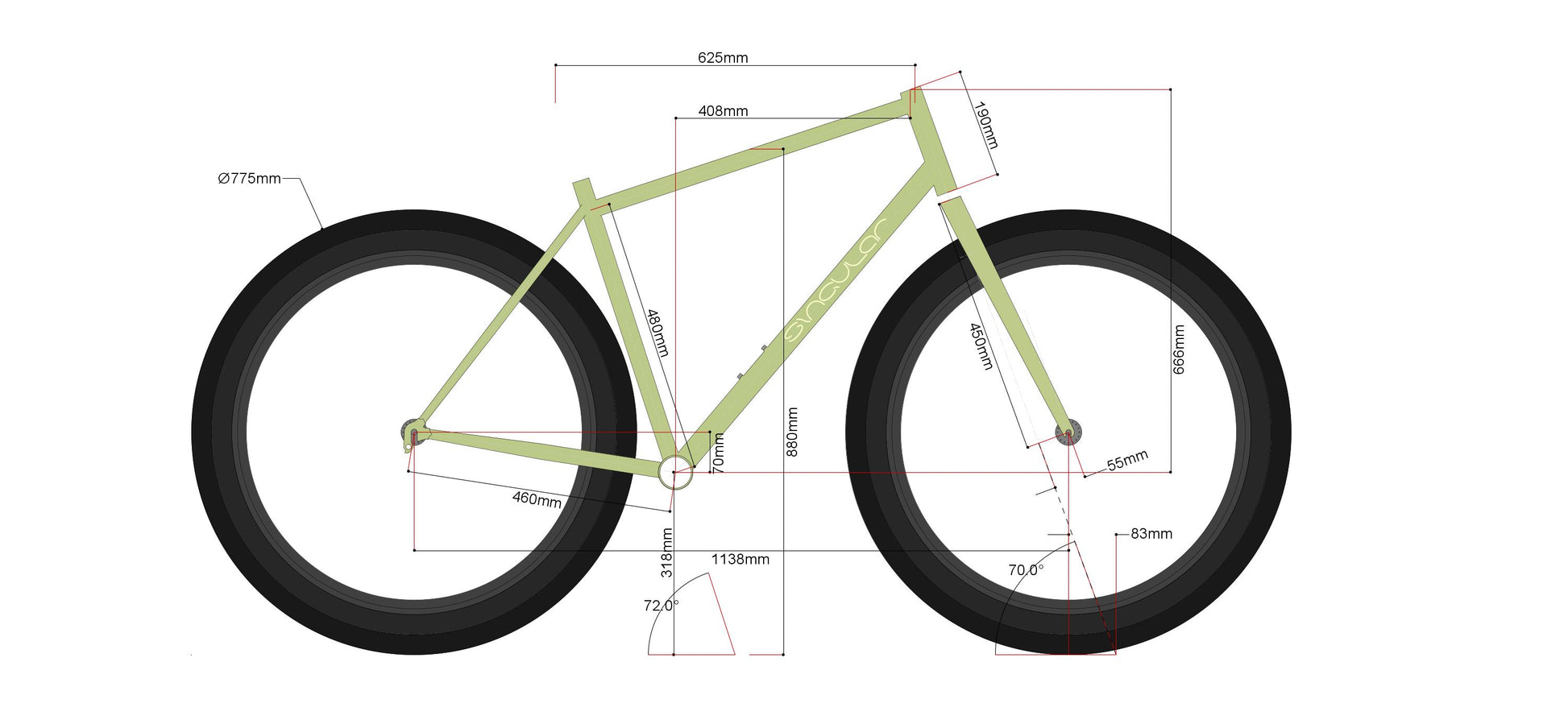 Singular Gryphon Mk3 XL geometry